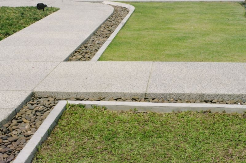 Cement Edging Installation