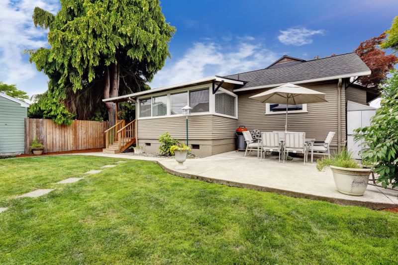 Elegant Concrete Patio